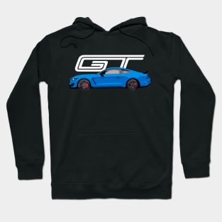 mustang gt350r blue Hoodie